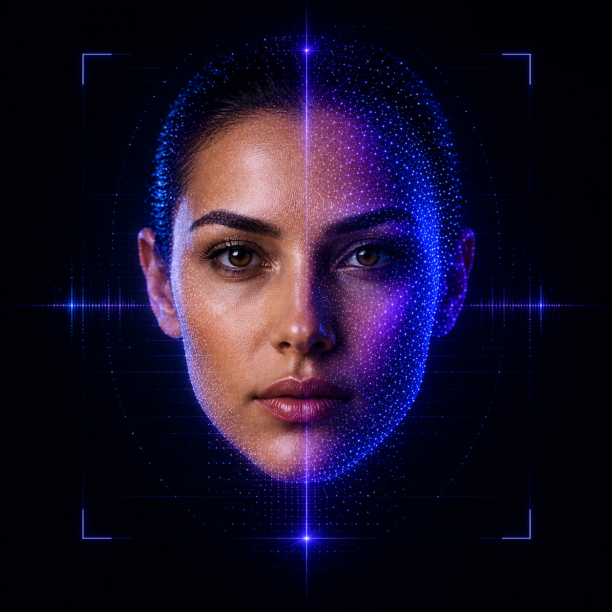 A woman represented as an authorized digital identity